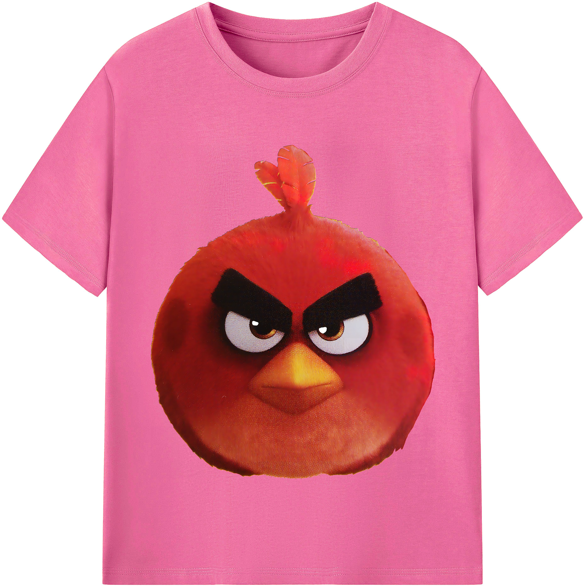 （画像用） Angry Birds アングリーバード レディースカジュアルプリントTシャツ（綿100％）